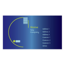 Blue Gradient - Business Business Card Template