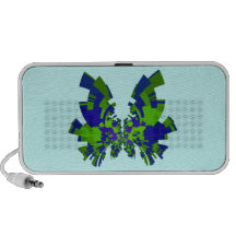 blue-green butterfly mini speaker