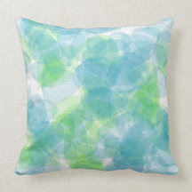Blue-Green Leaf American MoJo Pillows