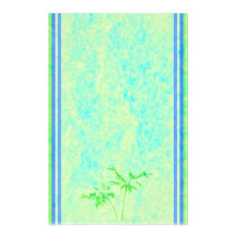 Blue Green Tiedye Palmtrees Stationary Customised Stationery