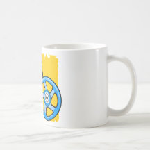 Blue & Green Wheels Coffee Mug
