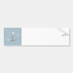 Blue Grey Hummingbird Bumper Stickers