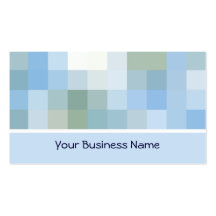 Blue, Grey, White Abstract Business Card