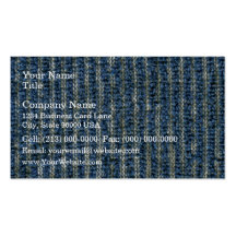 Blue Hand Towel Texture Business Card Template