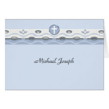 Blue Harmony Photo Thank You Notecard