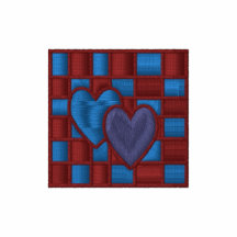 Blue Heart Custom Monogrammed Embroidered Shirt
