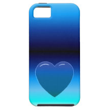 Blue Heart iPhone 5 Cover