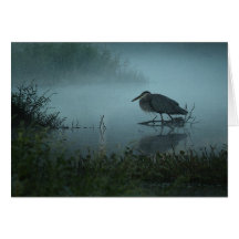 Blue Heron Earth Day Card
