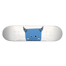 Blue Horned Monster Skateboard