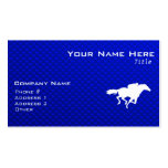 Blue Horse Racing Business Cards