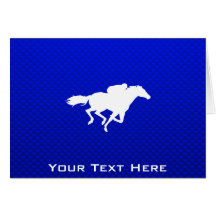 Blue Horse Racing Cards