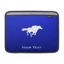 Blue Horse Racing MacBook Sleeves