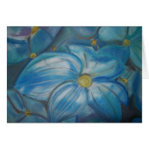 Blue Hydrangea Greeting Card