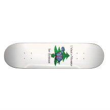 Blue I want a dinosaur for christmas Skate Board