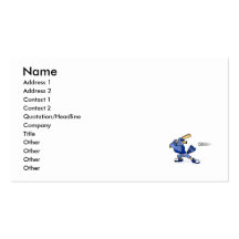 Blue Jay Playing Baseball Business Cards