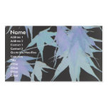 Blue Jazz Autumn/Maple Leaves Business Card Template