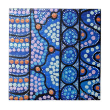 Blue Journey Dreaming Tile