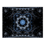 Blue Julian Fractal Postcard