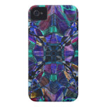 Blue Kaleidoscope Fractal Case-Mate iPhone 4 Case