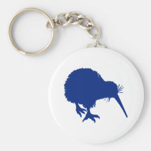 Blue Kiwi Key Chain