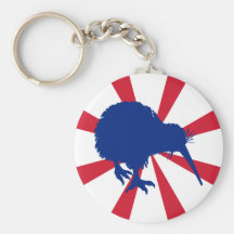 Blue Kiwi Key Chain