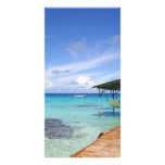 Blue Lagoon at the Tuamotus, French Polynesia Customized Photo Card