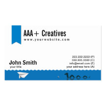 Blue Lake Monster Creatives business card