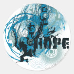 Blue Lantern Graphic 3 Stickers