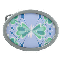 Blue Lattice Belt Buckle