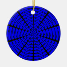 blue lattice logo ornament