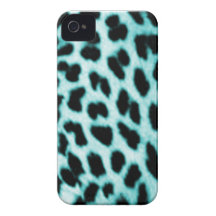 Blue Leopard Print iphone 4 case