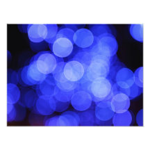 Blue Light Circles Blur Art Photo