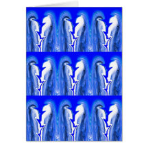 Blue lightning card