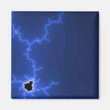 Blue lightning fractal magnet