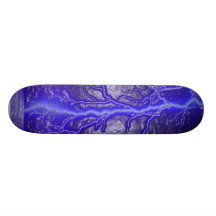 Blue Lightning Skateboard