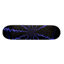 Blue Lightning Skateboard Deck