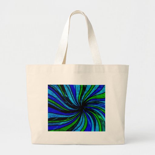 Blue Lime Abstract - All roads lead here Bag
