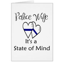 blue line hearts card