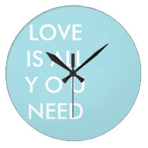 Blue Love is All You Need Custom White Text