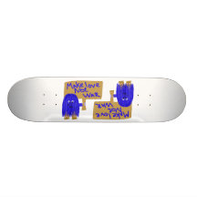 Blue make love not war skate decks