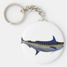Blue Marlin Fish Keychain