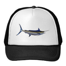 Blue Marlin Fish Trucker Hats