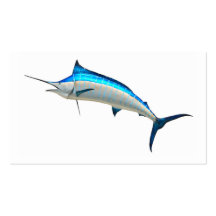Blue Marlin Game Fish Business Card Template