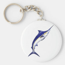 Blue Marlin Keyring Keychains