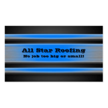 Blue Metal Business Card Template Generic
