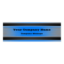 Blue Metal Business Card Template Generic