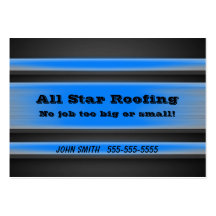 Blue Metal Business Card Template Generic