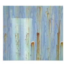 Blue metall Wall Photo Art
