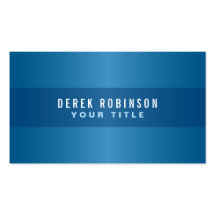 Blue modern generic simple masculine personal business card