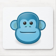 Blue Monkey Mousepad